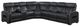 Homelegance® Fairway 3-Piece Black Power Reclining Sectional with Left Side Console-0