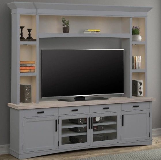 Parker House® Americana Modern Dove Entertainment Center-1