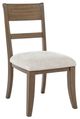 New Classic® Home Furnishings Mariana Ivory/Vintage Mocha Dining Side Chair-0