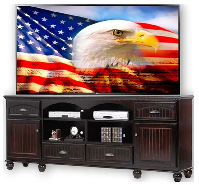 American Heartland Manufacturing Poplar 90" Deluxe TV Stand-1