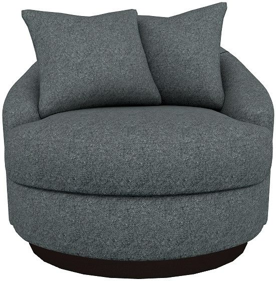Best® Home Furnishings Customizable Alanna Swivel Barrel Chair with Espresso Legs-1