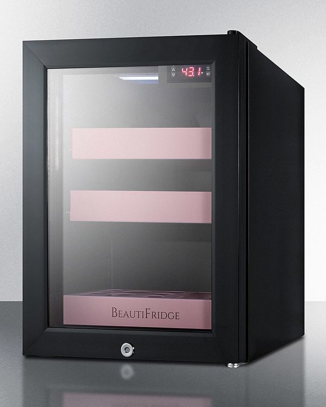 Summit® BeautiFridge 14" 0.9 Cu. Ft. Black Compact Refrigerator-4