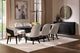 Coaster® Leandro Burnished Black/Cream Upholstered Arm Chair-5