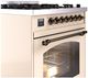 Ilve® Nostalgie II Series 30" Antique White Pro Style Dual Fuel Range-4