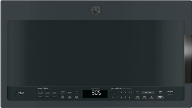 GE Profile™ 2.1 Cu. Ft. Black Slate Over The Range Sensor Microwave-0