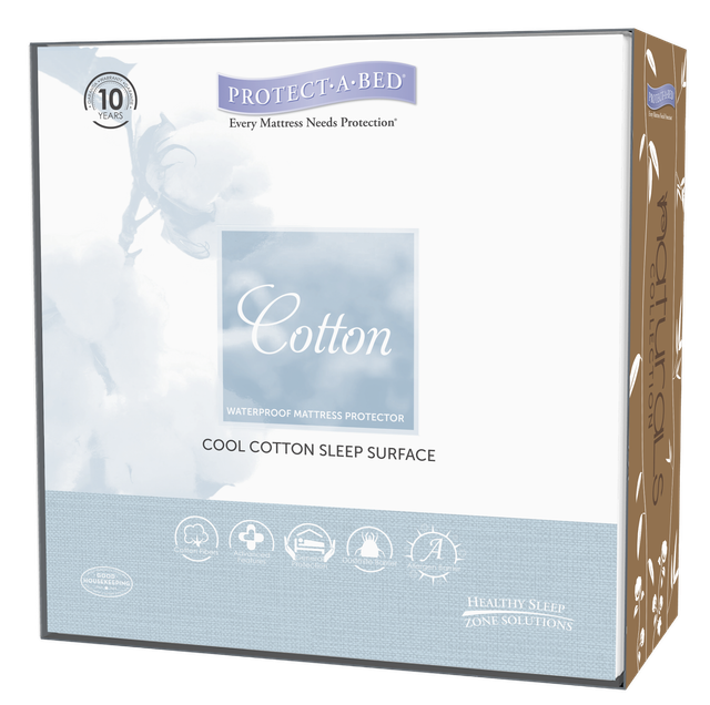 Protect-A-Bed® Naturals Cotton White Twin Mattress Protector-3