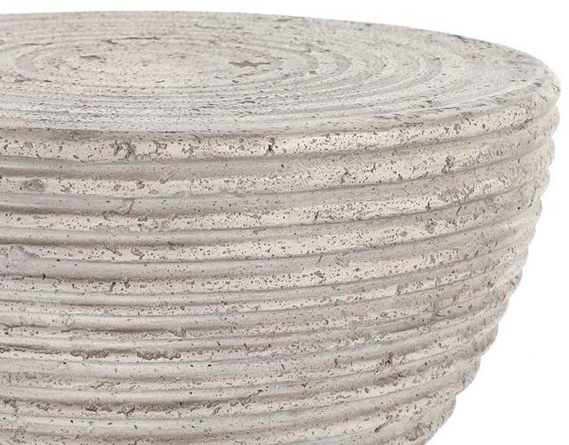 Classic Home Corey Light Gray Outdoor Concrete Accent Table-2