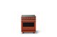 Viking® 5 Series 30" Spiced Cider Pro Style Electric Range with Brushed Brass Trim-0