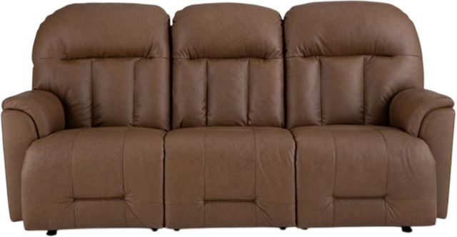 Best® Home Furnishings Customizable Suitably Leather Power Reclining Space Saver Sofa-1