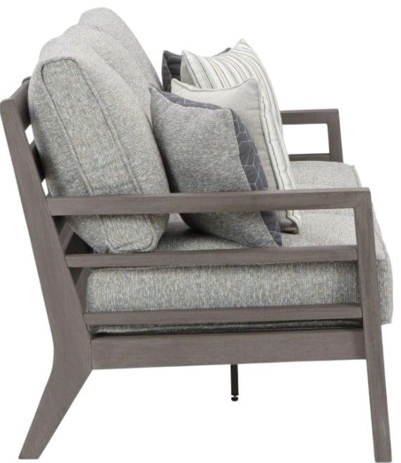 Signature Design by Ashley® Hillside Barn Brown/Gray Fabric/Wooden Outdoor Sofa-2