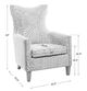 Uttermost® Kiango Plush Stripes Armchair-2