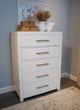 Riverside Furniture Rosalie White Caps 5-Drawer Chest-1