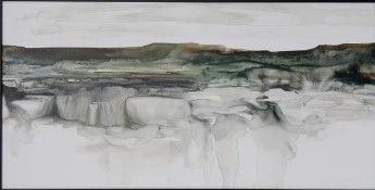 Stylecraft River Flow Silver/White Wall Art-1
