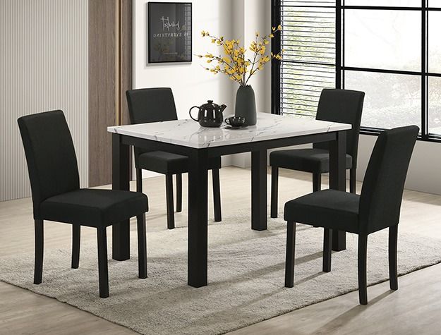Crown Mark Resia Black Dining Chair-1