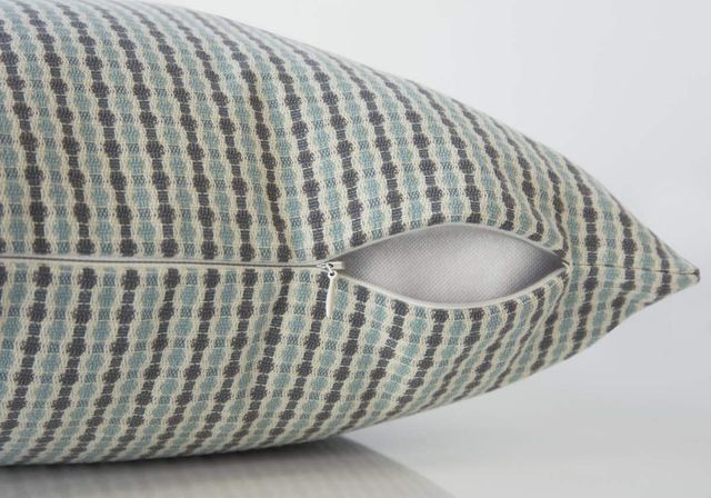 Monarch Specialties Inc. Set of 2 Light Blue/Grey Pillow-1