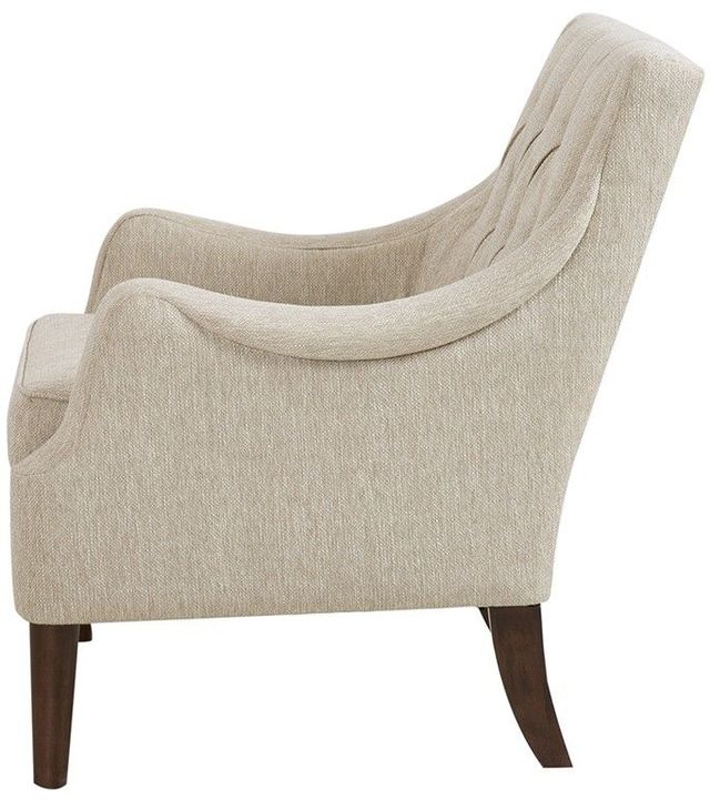 Olliix by Madison Park Beige Qwen Button Tufted Accent Chair-2
