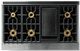 Viking® 7 Series 48" Cast Black Pro Style Liquid Propane Gas Range with 12" Reversible Griddle-4