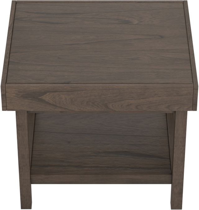 Coaster® Wheat Brown End Table With Shelf-1