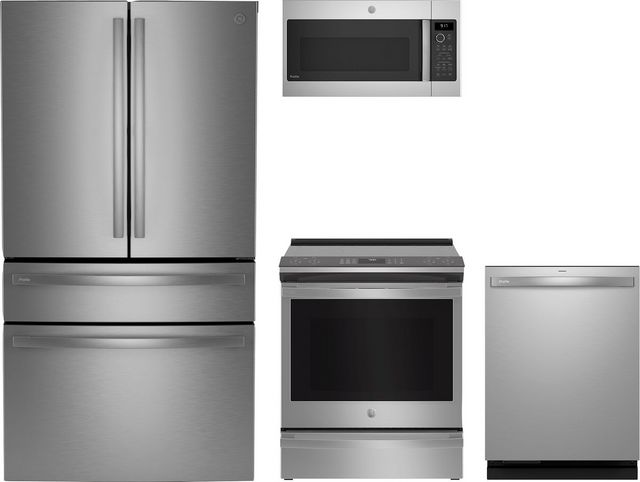 GE Profile™ 4 Piece Stainless Steel Kitchen Package
