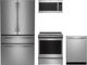 GE Profile™ 4 Piece Stainless Steel Induction Kitchen Package-0
