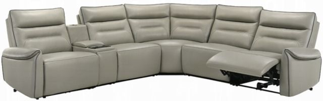 ACME Furniture Jayke 3-Piece Light Gray L-Shape Power Reclining Sectional-0