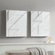 Olliix by Madison Park Geo Angles 2 Pieces White Carved Wall Panel Set-3