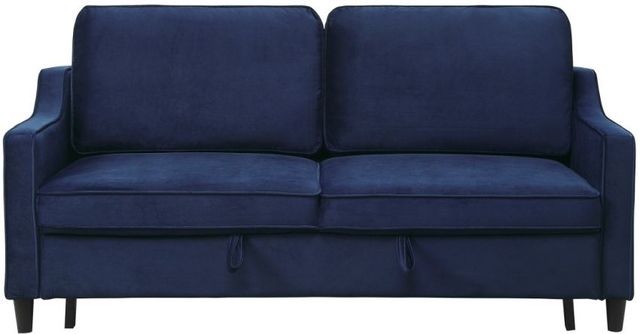 Homelegance® Adelia Navy Convertible Studio Sofa with Pull-Out Bed-2