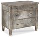 Century® Grand Tour Furniture Silver Leaf Bedside Chest-0
