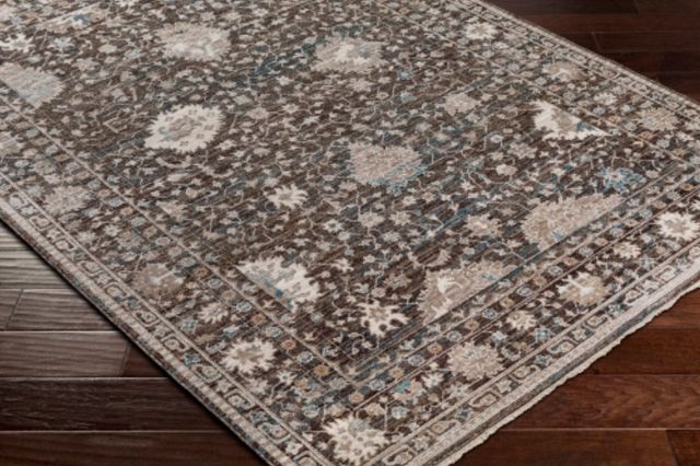 Surya Carlisle Dark Brown/Ivory 4'x6' Area Rug-2