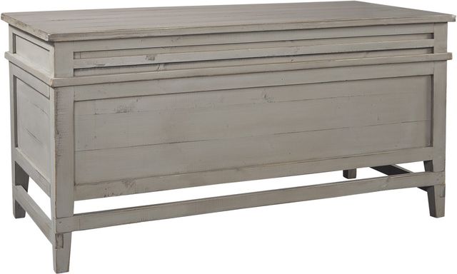 aspenhome® Reeds Farm Weathered Grey Half Ped Desk-2