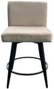 Intercon Champagne Metal Base Barstool with Parson Seat-1