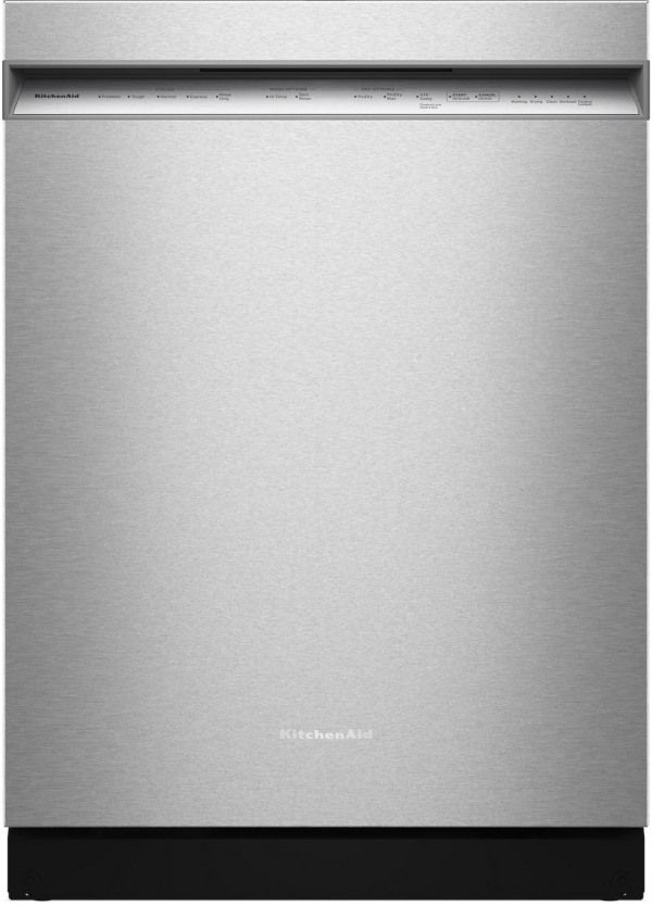 KitchenAid® 24" PrintShield Stainless Steel Front Control Built-In Dishwasher with 30+ Total Wash Jets-0