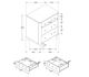 Coaster® Arini 5-Piece Black/Gray Eastern King Bedroom Set-3