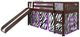 Donco Kids Mission Dark Cappuccino Twin Low Loft With Zebra Tent Kit-0
