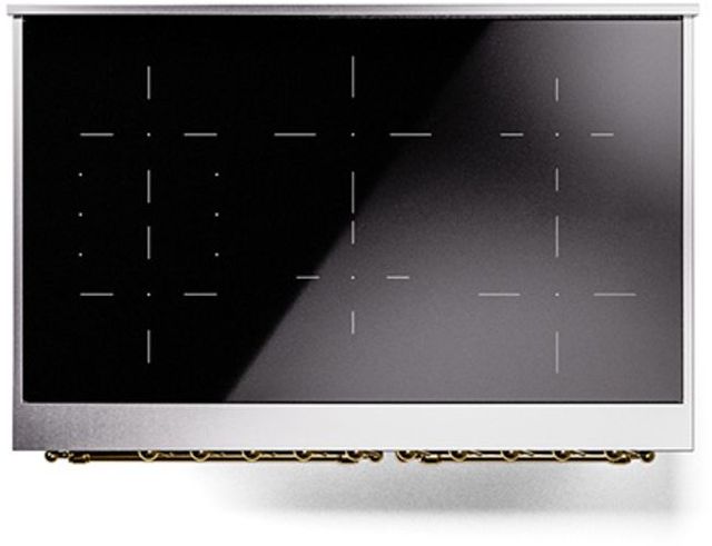 Ilve® Nostalgie II Series 40" Graphite Matte Pro Style Induction Range-2