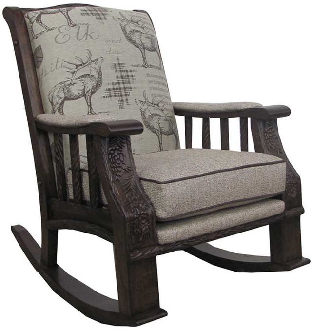 Marshfield Furniture Pine Creek Black/Gray Rocker Chair-0