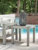 Signature Design by Ashley® Hurley Park Gray Aluminum/Stone Outdoor End Table-3