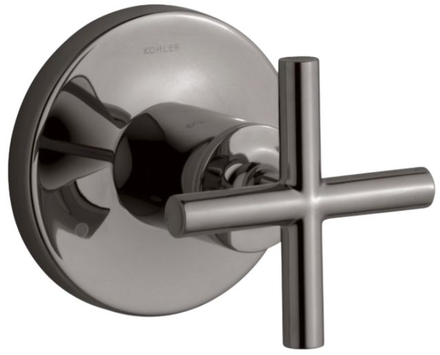 KOHLER® Purist® MasterShower® Vibrant Titanium Transfer Valve Trim with Cross Handle-0