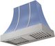 AGA Cascade 36" Carnaby Blue Wall Mounted Range Hood  with Brushed Nickel Trim-0
