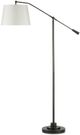 Currey & Company Maxstroke Beige/Oil Rubbed Bronze Floor Lamp-1