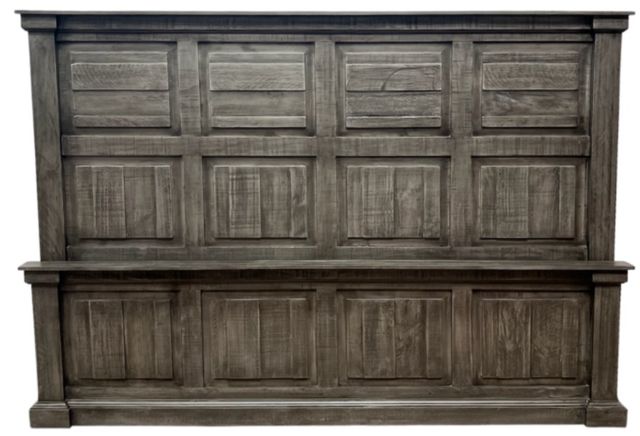 Million Dollar Rustic Gray King Panel Bed-0