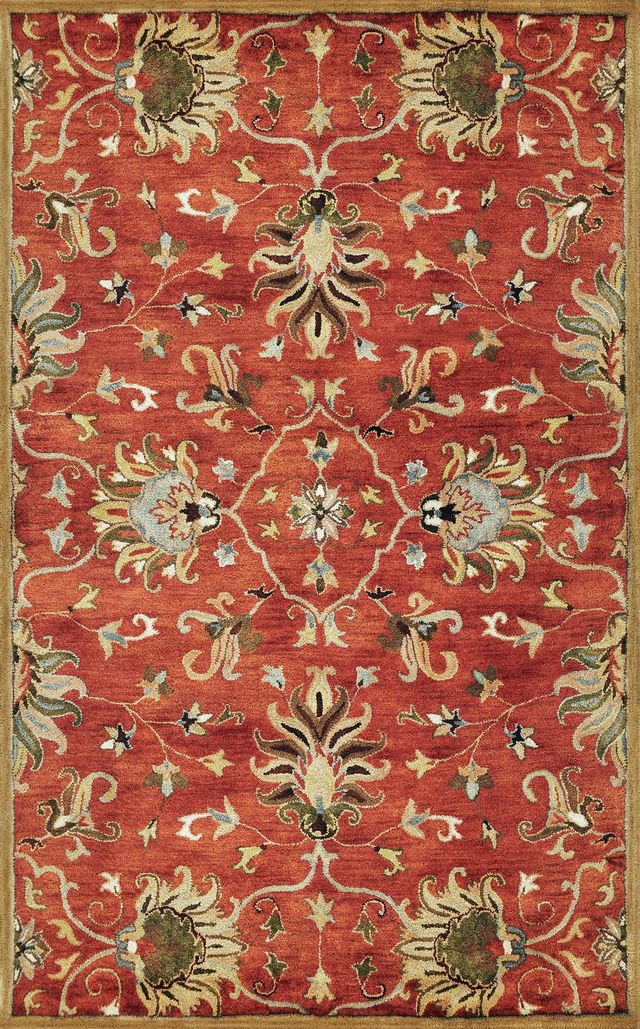 KAS Rugs Syriana Sienna Agra 5'x8' Rug-0