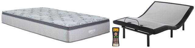 Sierra Sleep® by Ashley® Augusta 2-Piece Wrapped Coil and Best Adjustable Base Queen Mattress Set-0
