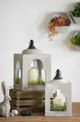 A & B Home Gray Cement Outdoor Lantern-3