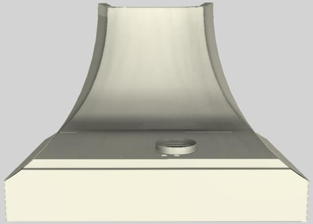 Vent-A-Hood® Designer Series 42" Biscuit Wall Mounted Range Hood-3
