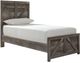 Signature Design by Ashley® Wynnlow Gray Youth Twin Crossbuck Panel Bed-0