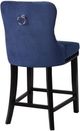 Brassex Inc. 2-Piece Black/Navy Bar Stool Set-1