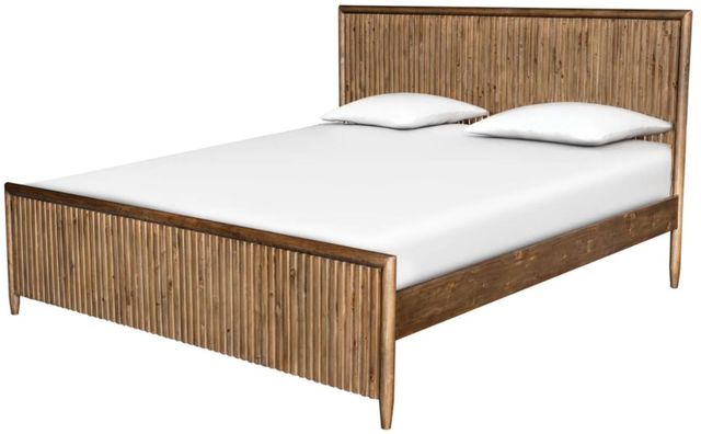 LH Home Britanica Brown King Panel Bed-1