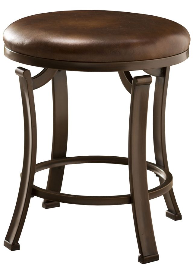 HH2 Home Hastings Antique Bronze/Brown Vanity Stool-0