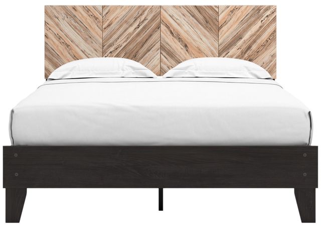 Signature Design by Ashley® Piperton Black/Brown Queen Panel Platform Bed-3